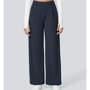 Women's Navy Wide-Leg Pants